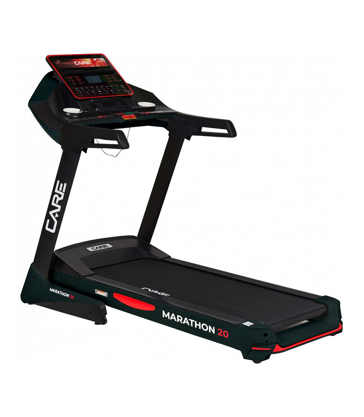 Tapis de course - 30 programmes d’entraînements - 20 km/h - Care - Marathon 20 - Connecté - Kinomap