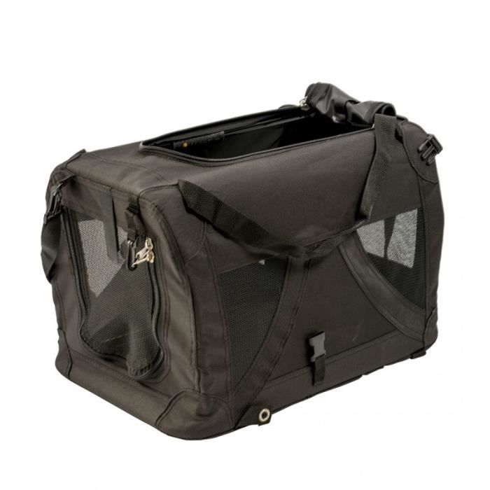 DUVO Sac de voyage Click & Go L - 81x59x59 cm - Noir - Pour chien