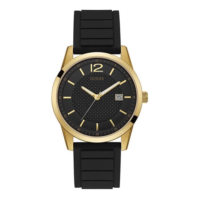 Guess-Montre Analogique pour Homme à movement Quartz en Silicone-W0991G2