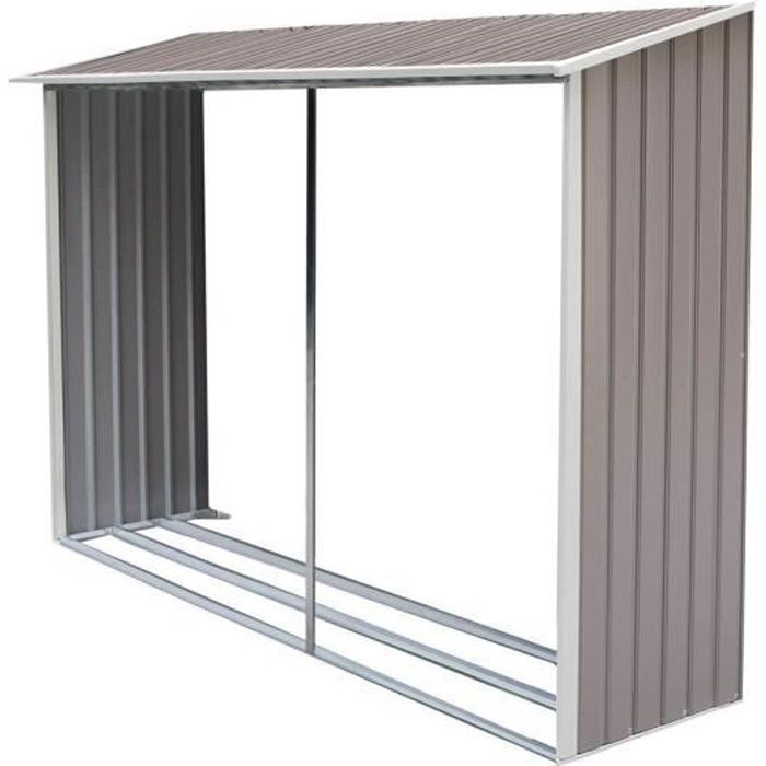 Option abri bûches pour abri de jardin "DALLAS" 8.84 M²
