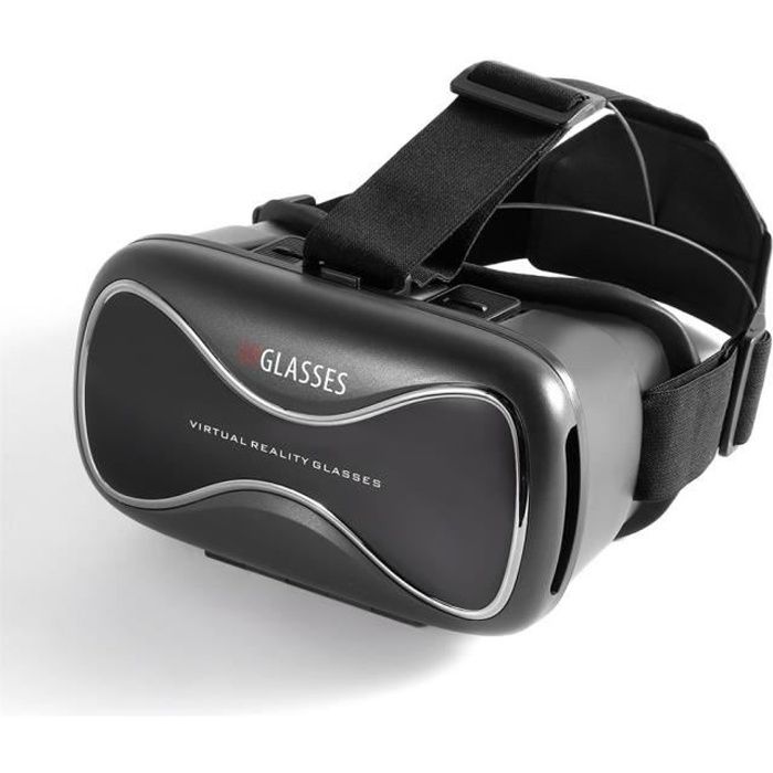 VRD3 Lunettes de Réalité Virtuelle Casque MY VR Box Lunettes 3D Casque Carton, Noir Allemand