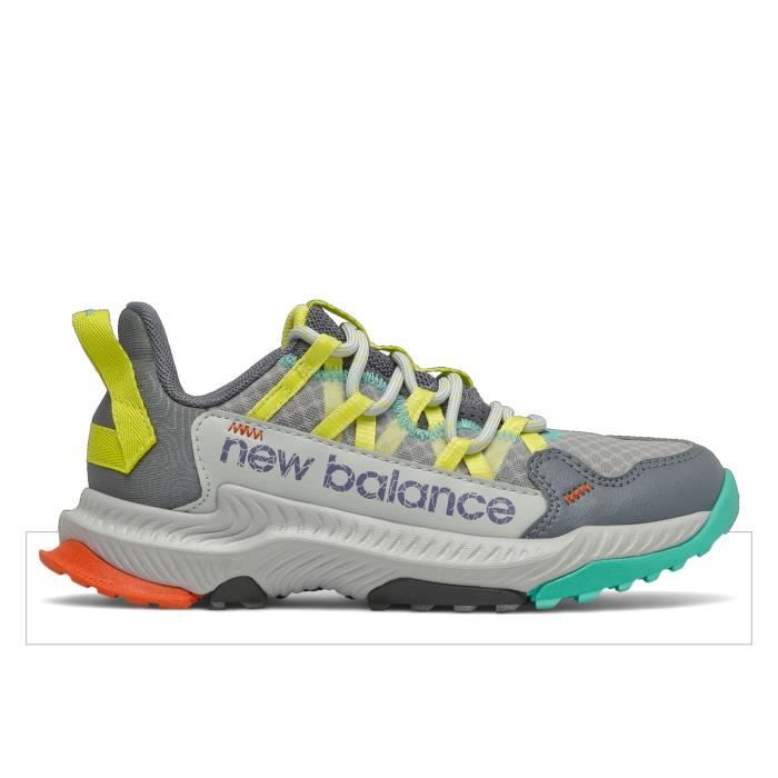 Chaussures de running fille New Balance shando - light aluminum/sulphur yellow/lead - 34,5