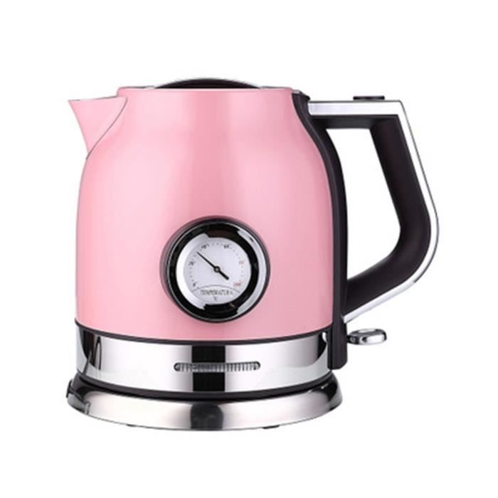 Bouilloire cafetière tenir chaud anti-brûlure Affichage de la température 1,8L ROSE