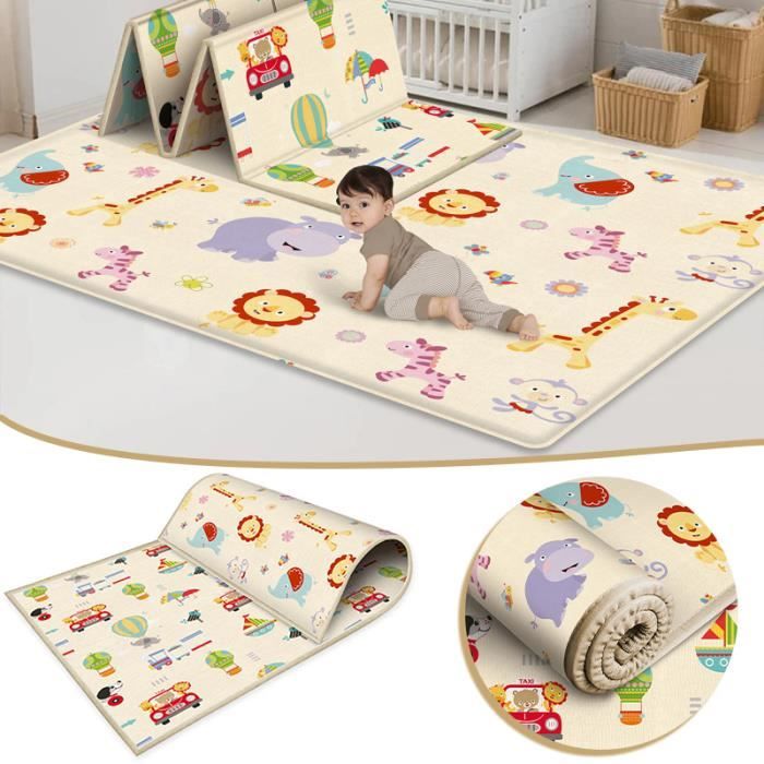 Tapis de chambre de bébé épais imperméable, bébé rampant tapis, grand tapis rectangulaire pour enfants, pour chambre de bébés