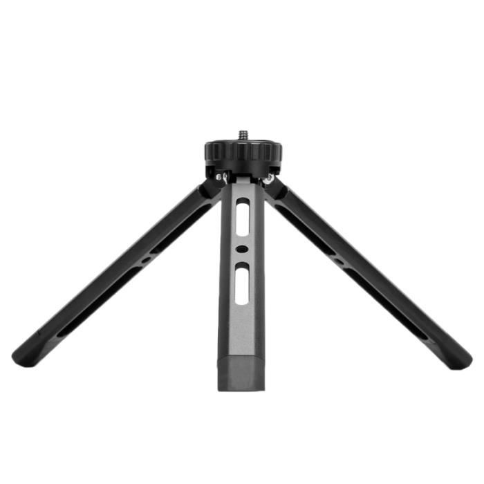 Mini trépied en métal pour appareil photo de téléphone pliable en alliage d'aluminium réglable à 4 niveaux avec vis de TREPIED