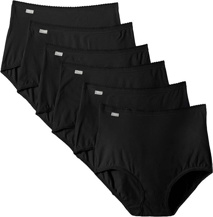 Culotte slip Playtex 00BQ-001 Culotte Femme Coton Stretch x6