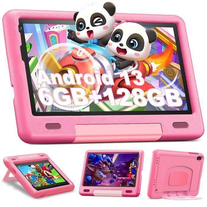 Tablette Enfant 9 Pouces Android 15 – 12 Go RAM, Gemini AI, Contrôle Parental