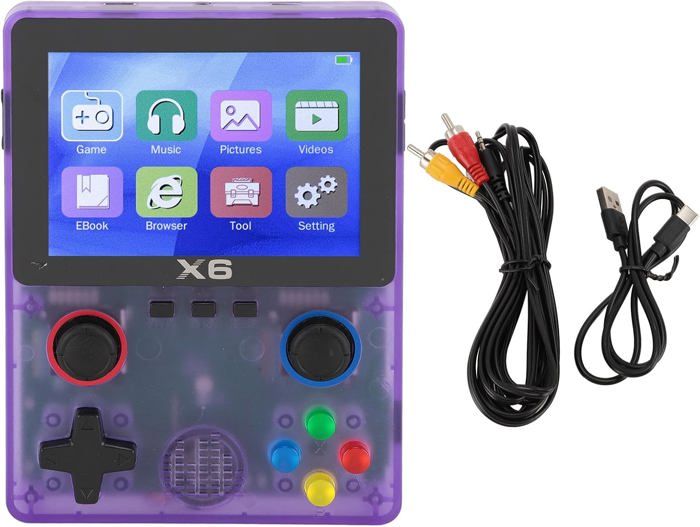 Console Jeu Portable écran IPS Console De Jeu Rétro Portable - Écran IPS 3.5 - 32Go, 11 Émulateurs - Batterie 2000mAh - Sortie TV & Multijoueur Console Jeu Portable écran IPS Console De Jeu Rétro Portable - Écran IPS 3.5 - 32Go, 11 Émulateurs - Batterie 2000mAh - Sortie TV & Multijoueur