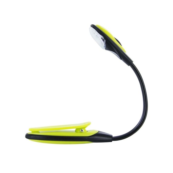 Lampe de lecture à pince - Fernity - Jaune - Compacte - Piles incluses