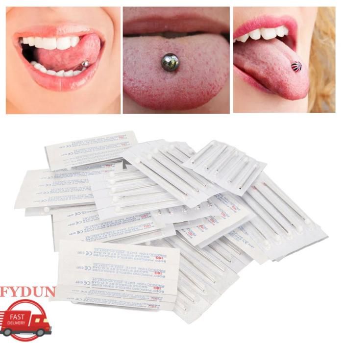 Kit Piercing 11 Pièces ZhouWei – Aiguilles 14G à 22G, Acier Inox, Avec Clip, Stérile