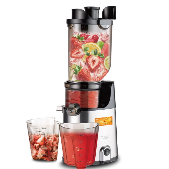 Extracteur de Jus Inox RAF R2739 150W Centrifugeuse Séparation Pulpe Jus de Fruits Naturels Enfants 1000ml - Raf