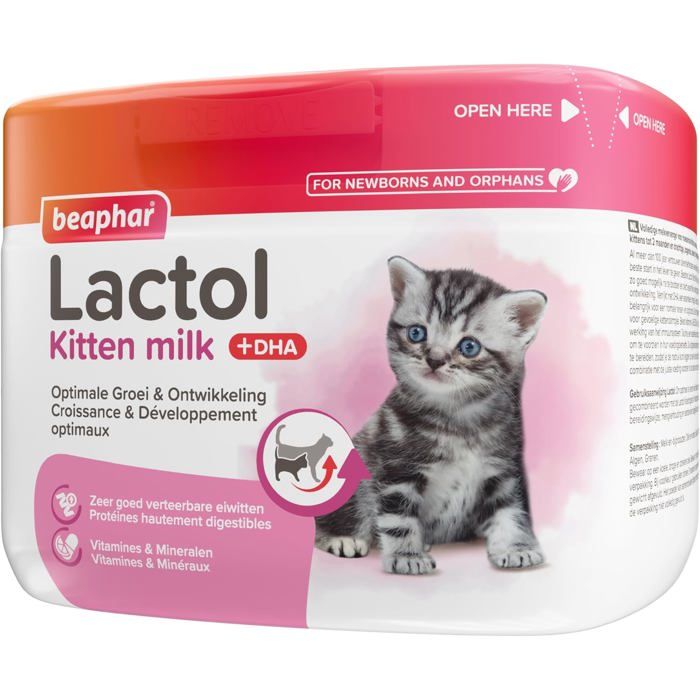 Meilleurs prix pour Nourriture pour chat - TWINBIRD - Lactol Lait Maternisé Chaton Poudre DHA Pour Chaton Femelle Gestante 250g