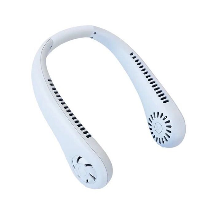 Ventilateur Cou PortableVentilateur sans Feuilles Réglable à 360 avec Batterie 4000mAh Ventilateur portable pour Bureau Domicil - Read