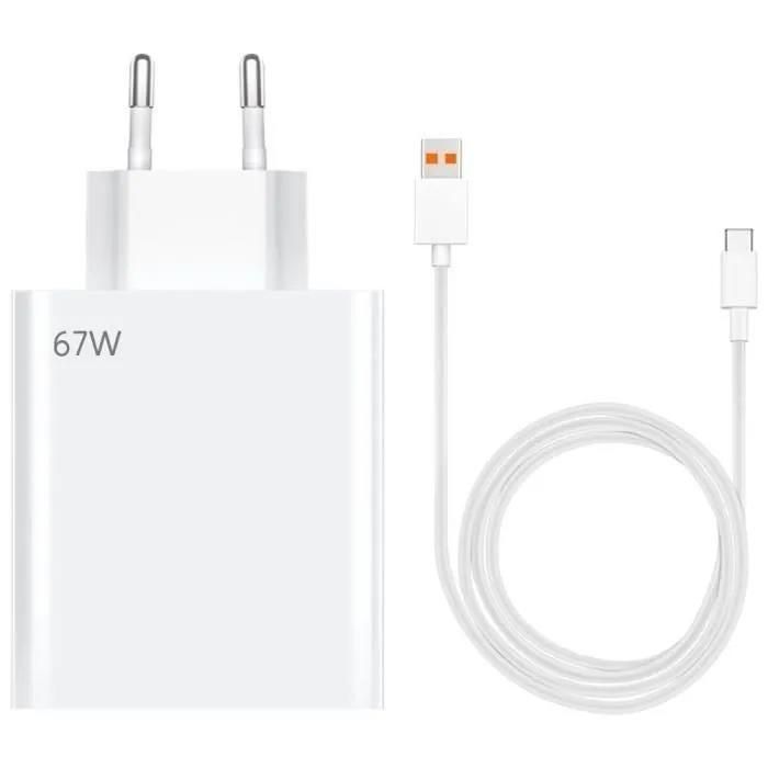 MIJIA Chargeur Rapide + Câble USB C 1 Mètre pour Xiaomi Redmi Note 14Pro Plus 13 12 10 4G 5G A5A315C14C13C