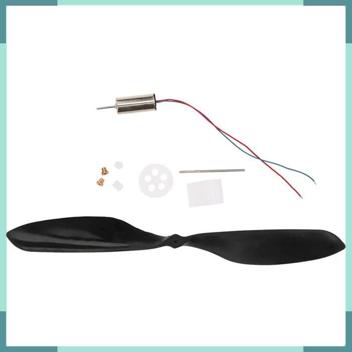 Mini Moteur Brossé Sans Noyau 3.7V + Hélice Pour Avion RC – Parfait Pour Bricoler Et Apprendre !