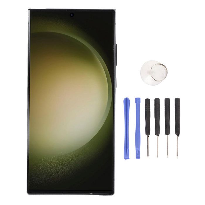 Shipenophy assemblage décran tactile de téléphone Écran de remplacement pour S23 Ultra 5G LCD écran telephonie telephone Vert