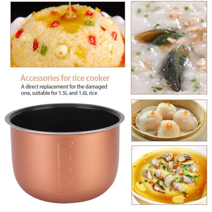 ARAMOX Marmite intérieure Bol Dinsertion de Revêtement de Pot Intérieur de Cuiseur à Riz de electromenager autocuiseur