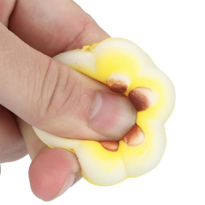Balle Anti-Stress Cacahuète Squishy – Retour Lent, TPR Doux, 13 Cm – Pour Enfants Et Adultes
