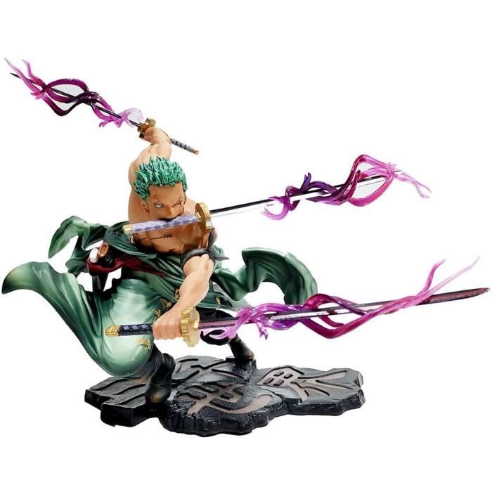 Figurine One Piece Zoro Roronoa Trois Couteaux Big Thousand World Anime Figure 25cm New World Figurine Decoration Ornements Cdiscount Jeux Jouets