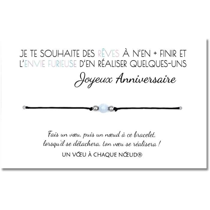 Fabriqué en France Bracelet porte-bonheur Idée cadeau original Carte de Voeux Neveu 