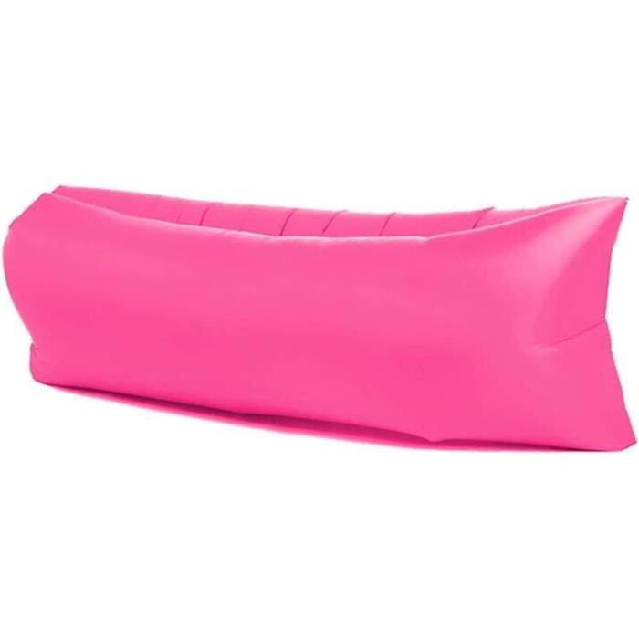 Chaise Longue Gonflable, Canapé Gonflable Rapide Portable avec Sac de