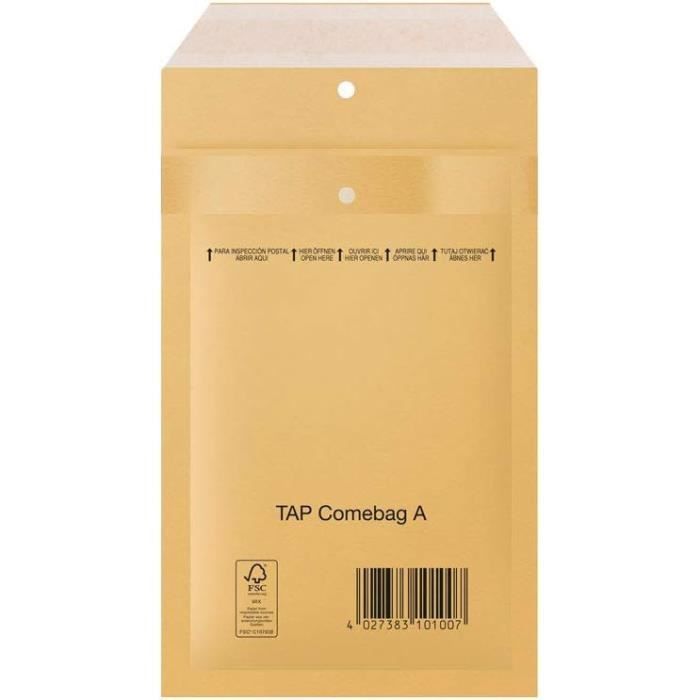 30 Enveloppes Bulles 5x10 Pouces #00 - Kraft, Auto-adhésives, Recyclables, Pour Envois Sécurisés