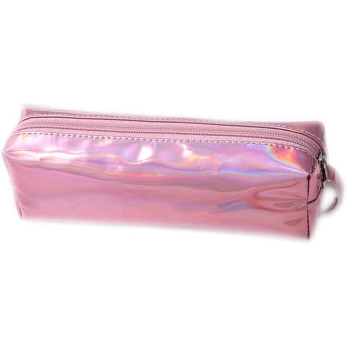 Trousse scolaire carrée Bagtrotter Rose Brillante