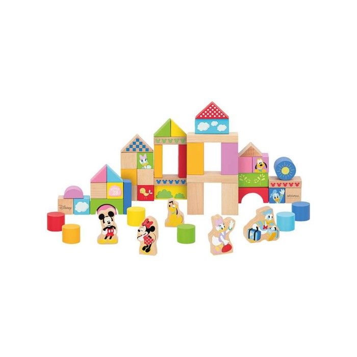 Blocs De Construction En Bois Vintage Du Village Lot Mixte AY872