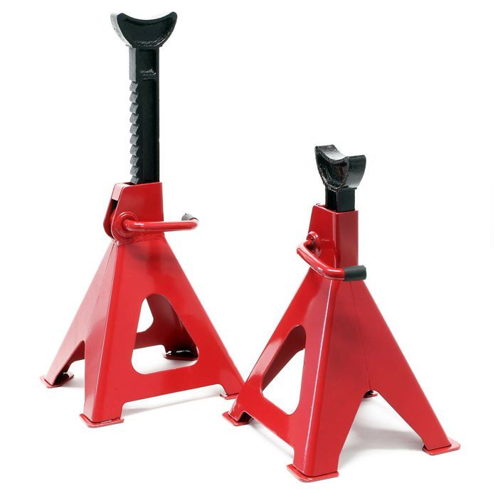Chandelles Voiture Réglables GOPLUS - Lot De 2, Jusqu'à 6 Tonnes, Hauteur 360-585mm - Parfaites Pour Garage, SUV, Camionnette - 6