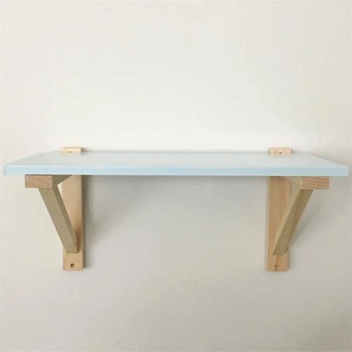 WOLTU Lot De 3 Étagère Murale En Bois MDF étagère Flottante Pour Livres Et Cd Blanc 92492265
