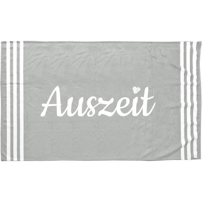 Grande Serviette De Plage - 90 X 180 Cm - Mélange Éponge Coton - Drap