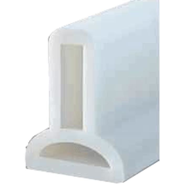 Barrière De Douche Flexible En Silicone - 1m De Long, Ventouses, Anti-débordement Pour Douche, Bain, Cuisine (blanc) - 8