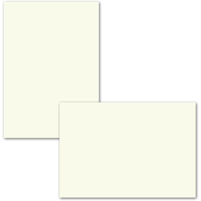 Set Van 100 X Briefpapier, DIN A4, Met Lange Enveloppen, Nat Plakrand Natuurlijk Wit Mat Schrijfpapier Enveloppen Farbenfroh By Gustav Neuser 2786374908