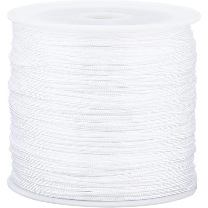 Fil De Nylon Ciré 0.8 Mm Multicolore - 10 Rouleaux Pour Bracelets, Macramé, Bijoux DIY, Tressage, Artisanat