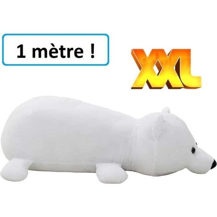 Peluche géante, un adorable Ours polaire Oreiller nouveau-né - 73 cm -  Concept Extra