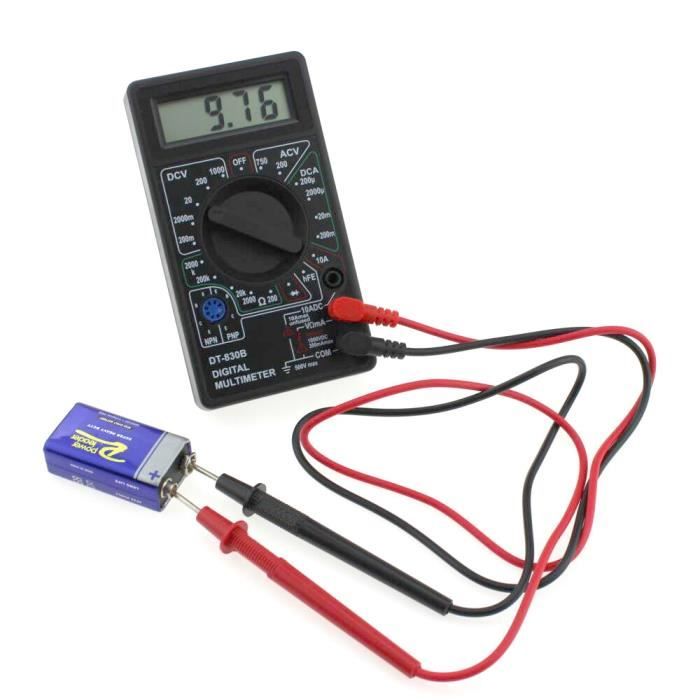 LCD Digital Multimètre circuit de courant Testeur Buzzer Ampèremètre Voltmètre AC DC Ohm