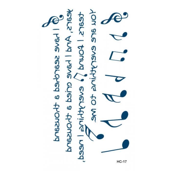 Hc1017 Tatouage Temporaire Ephemere Realiste Tribal Citation Ancre Cdiscount Au Quotidien