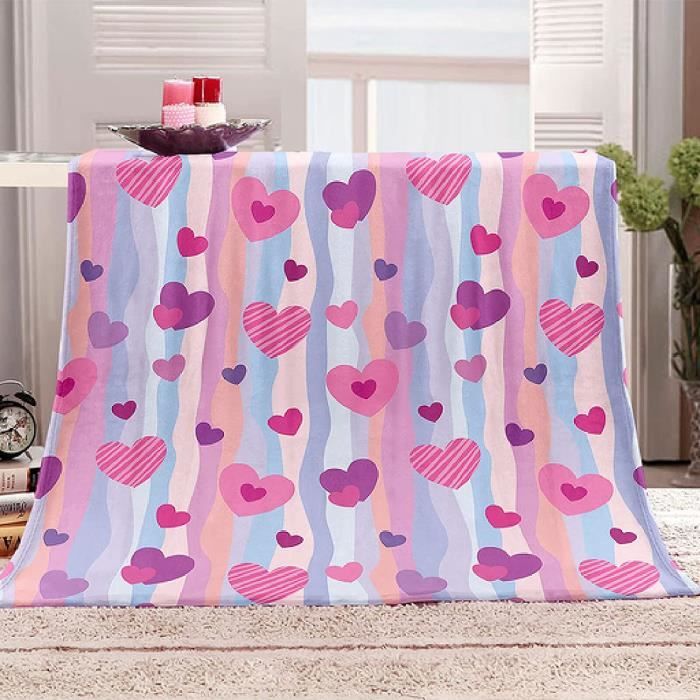 Couverture Plaid Enfant Animaux De Dessin Animé - Microfibre Flanelle