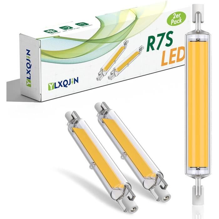 Ampoule R7S 118mm LED Dimmable, 15W Ampoule LED R7S 118mm COB Lampe