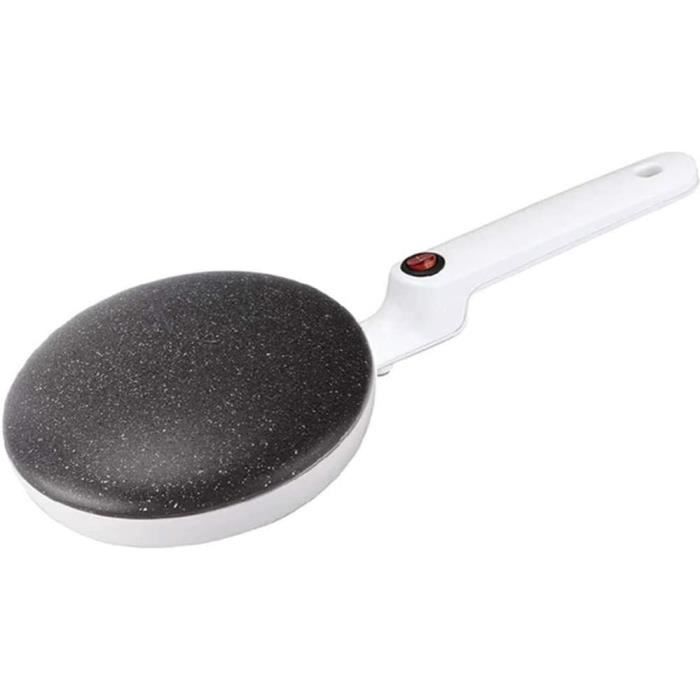 Crêpière Électrique 800W Antiadhésive - Machine à Crêpes Portable, Poignée Froide, Nettoyage Facile