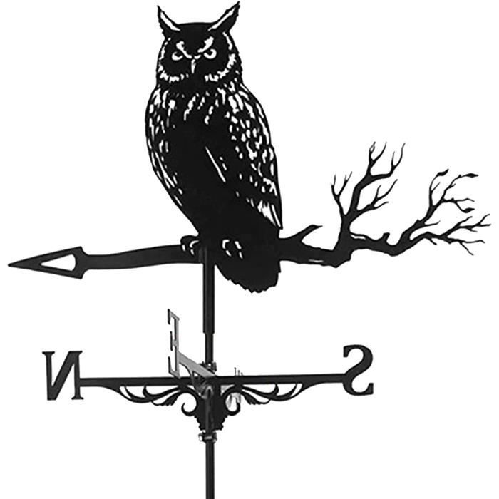 puces hibou en acier inoxydable