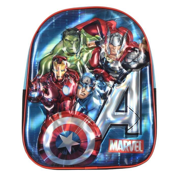 Sac Dos Cartable 3D Avengers Marvel Iron Man Captain America