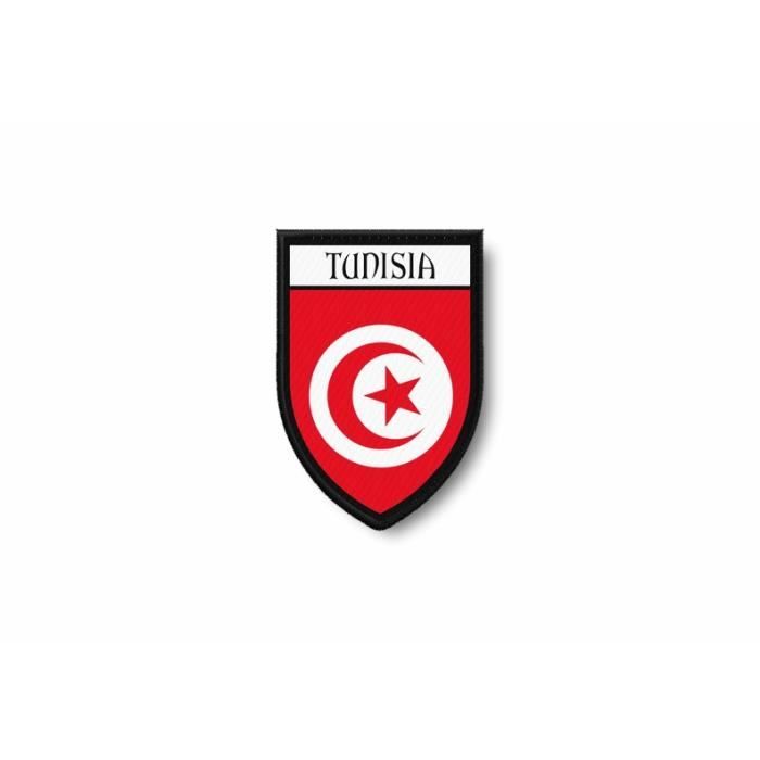 Patch patche badge écusson Tunisie brodé thermocollant Tunisien 