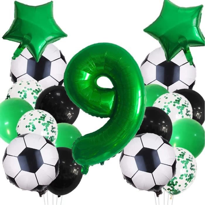 Fournitures de Fête de Football,113pcs Decoration Anniversaire Foot & Vaisselle Football Anniversaire Kit- Assiette Foot Anniversaire Tasses Nappe