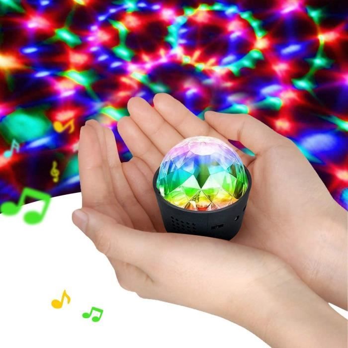 Boule Disco, lampe de scène à activation sonore, multicolore fonctionne  avec des piles lumière de scène, lumière d'ambiance de v10 - Cdiscount TV  Son Photo