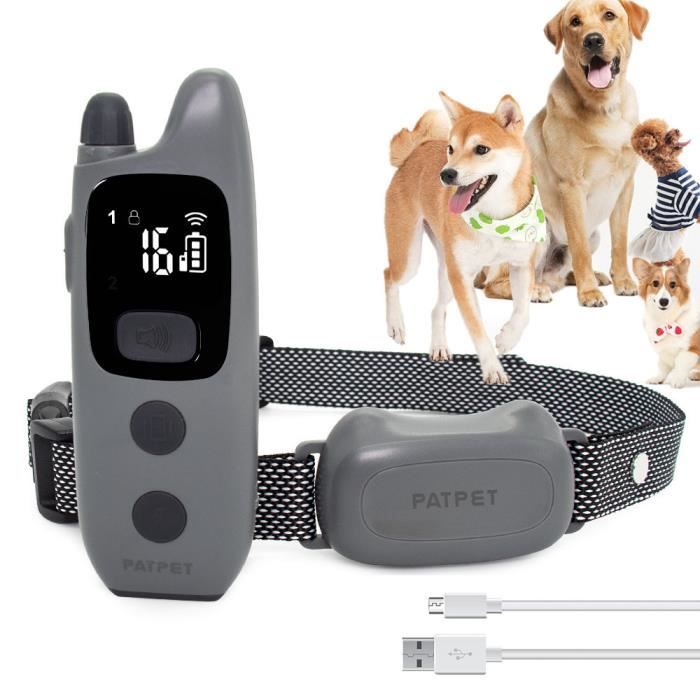 Collier de Dressage Électrique pour Chien avec Télécommande Bip ...