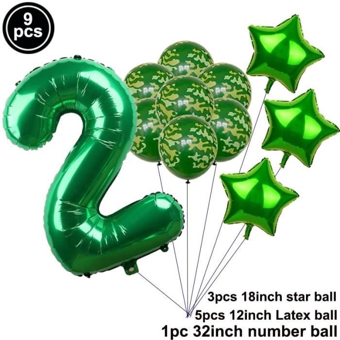 Taille 2 Matel Camouflage Ballons Militaire Theme Combattant Reservoir Vert Imprime Ballon Bebe Douche Brithday Mariage Fete Dec Cdiscount Maison