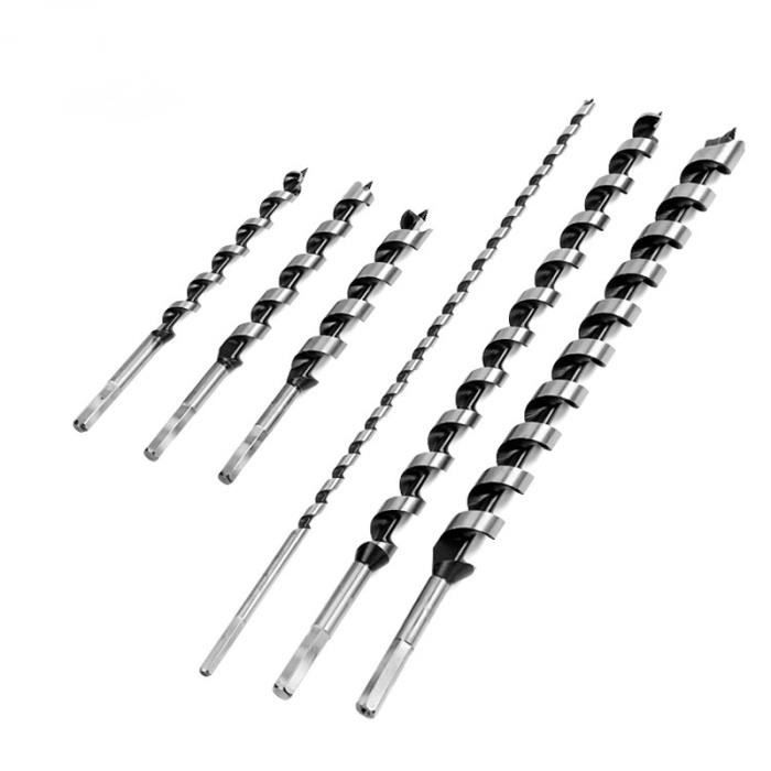Lot De 5 Forets à Bois Hélicoïdaux Extra Longs 460mm - Diamètres 12/14/16/18/20 Mm - Percage Précis Et Rapide Pour Bois Et Plastique