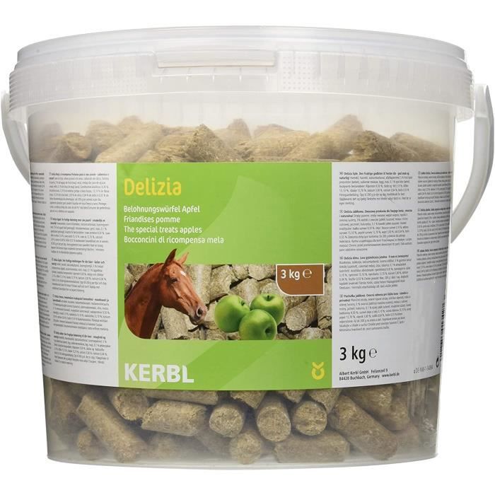 Kerbl 325008 Cheval Friandises Delizia 3 kg Pomme : : Animalerie