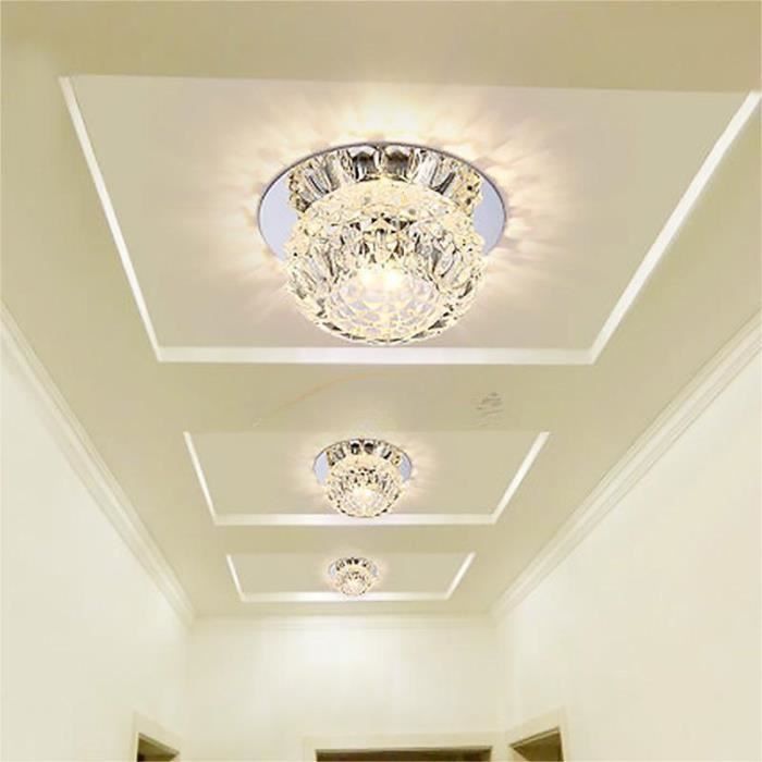 Lustre LED - Utoopie - Modèle 5W - Cristal - Ø12cm - Blanc chaud - Moderne